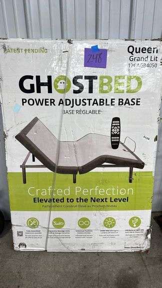 GHOSTBED QUEEN SIZE POWER ADJUSTABLE BED BASE IN BOX - Earl's Auction ...