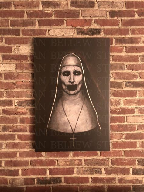 THE CONJURING 2 DEMON THE NUN VALAK PAINTING -LIGHTS OUT VERSION ...