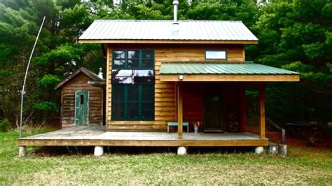 DIY Hand Built Off Grid Tiny Cabin