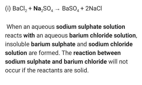 Write the balanced chemical equation of the reaction between sodium ...