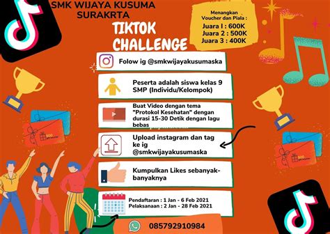 Tiktok Challenge Poster Template