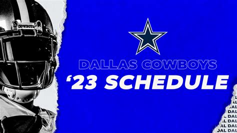 NFL Releases Full 2023 Dallas Cowboys Schedule