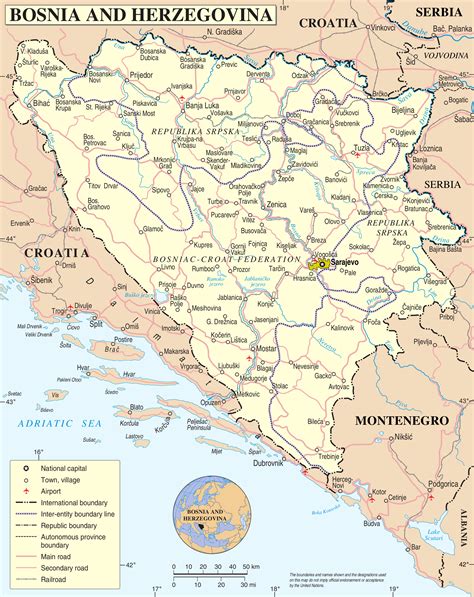 Bosnien-und-herzegowina Karte ~ Online Map