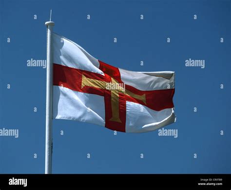 Kanalinseln Guernsey Flagge Stockfotografie - Alamy