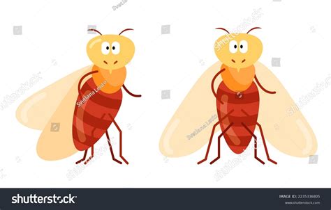 Cartoon Character Cicada Full Face Profile Stock Vector (Royalty Free ...