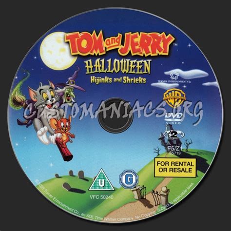 Tom and Jerry Halloween Hijinks and Shrieks dvd label - DVD Covers ...