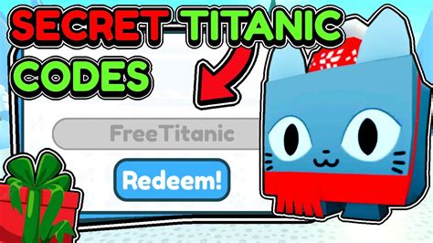 This *SECRET CODE* GIVES FREE TITANIC JOLLY CAT in Pet Simulator X ...