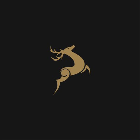 Download luxury deer logo design concept template for free | Logo ...