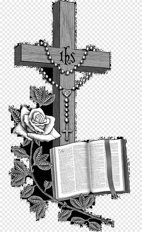 Praying Hands Bible Christian cross Headstone, headstone, prayer ...