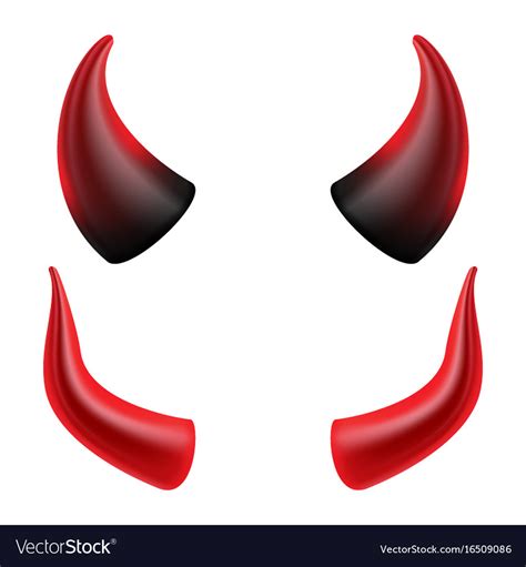 Devil horns demon or satan horns symbol Royalty Free Vector