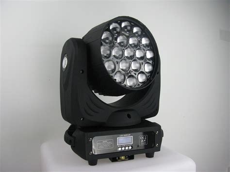 19*12W RGBW 4in1 Multi-Color Zoom LED Moving Head Beam LED Moving Head ...