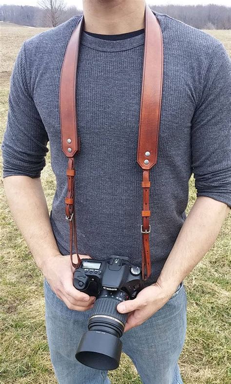 Leather Camera Strap Photographer Personalized With Your | Etsy