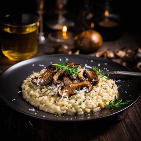 Wild Mushroom Risotto with Parmesan and White Truffle Oil Recipe