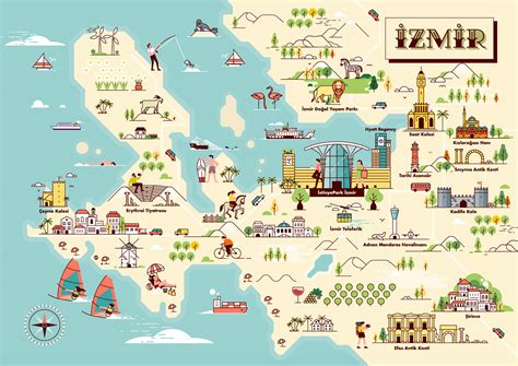 İzmir Map Illustration :: Behance