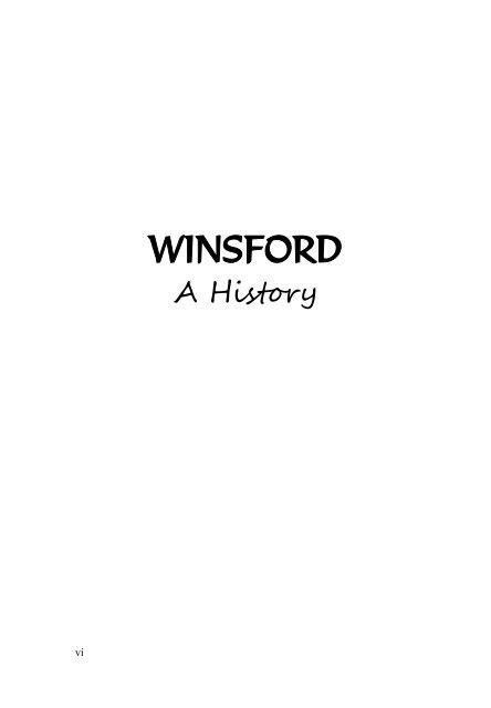 Winsford - A History