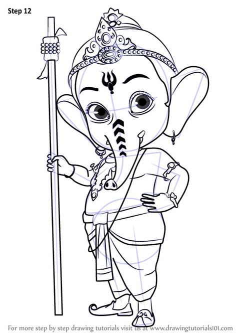 Learn How to Draw Bal Ganesh (Hinduism) Step by Step : Drawing ...