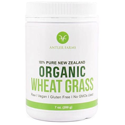 Antler Farms 100 Pure Raw Organic New Zealand Wheatgrass Powder 50 ...