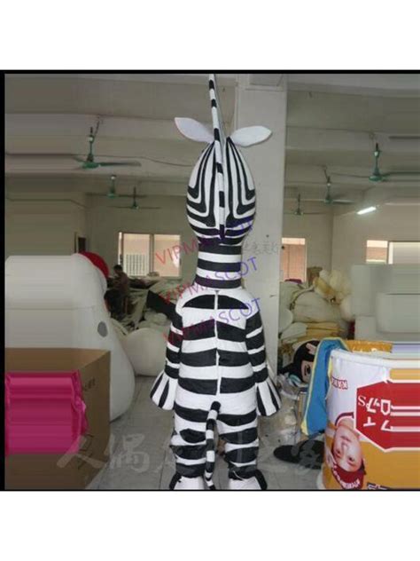 Madagascar 3 Marty Zebra Mascot Costume Halloween Cosplay Party Game ...