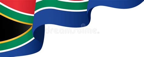 Corner Waving South Africa Flag Isolated on Png or Transparent ...