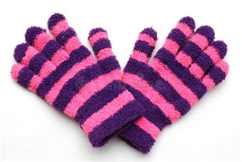 Guantes de lana de Stripey imagen de archivo. Imagen de ropa - 14745413