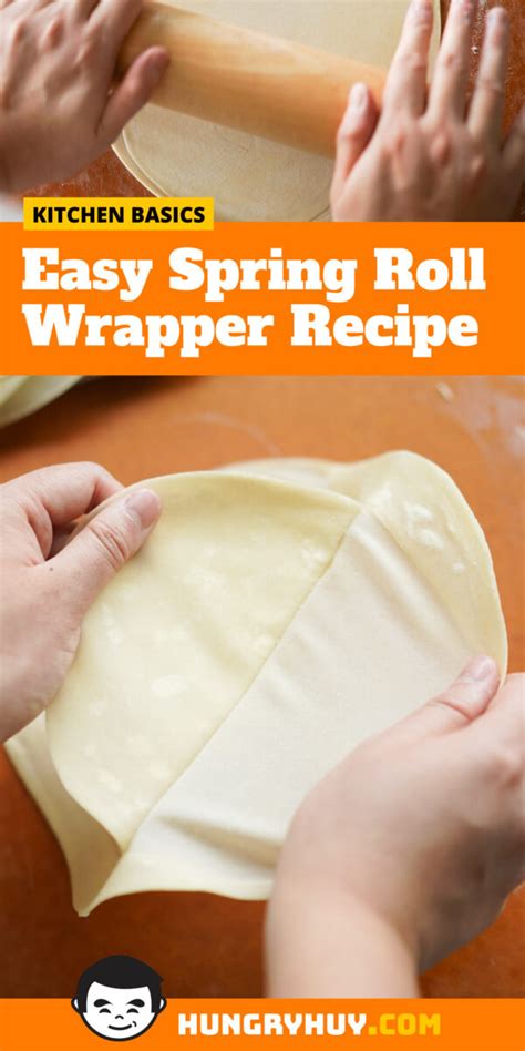 Easy Spring Roll Wrapper Recipe - Hungry Huy