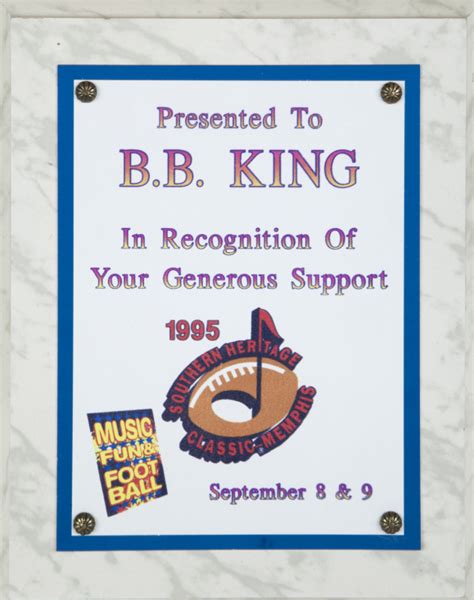 B.B. KING AWARDS