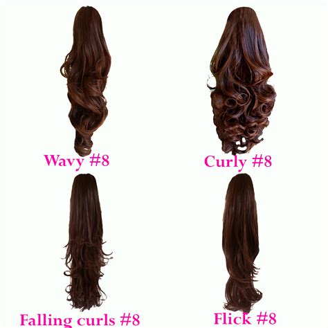 PONYTAIL Clip In On Hair Extensions REVERSIBLE - ALL COLOURS SIZE ...