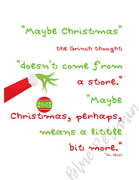 How the Grinch Stole Christmas Quote Printable 8x10 - Etsy