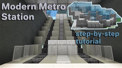 MINECRAFT - How to Build a Modern Metro Station - Easy Tutorial - YouTube