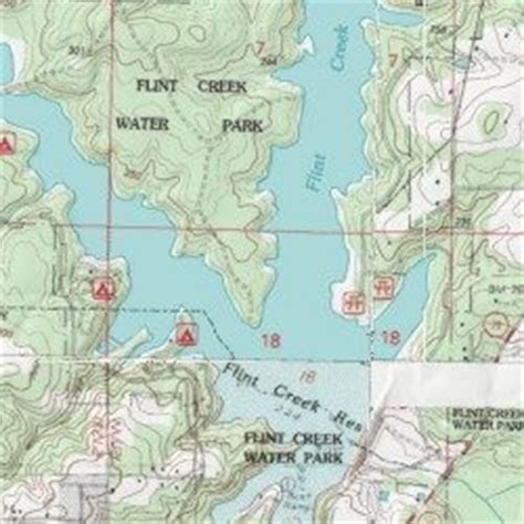 Flint Creek Water Park, Mississippi [Bond USGS Topographic Map] by MyTopo