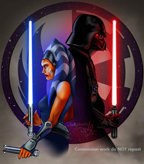 ArtStation - Ahsoka Tano & Darth Vader