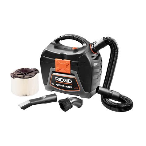 RIDGID 3 gal. 18V Cordless Handheld Wet Dry Vac-WD0319 - The Home Depot