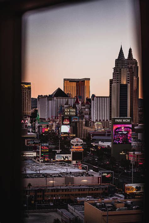 Las Vegas Strip at sunset Photograph by Riyard Ramnath