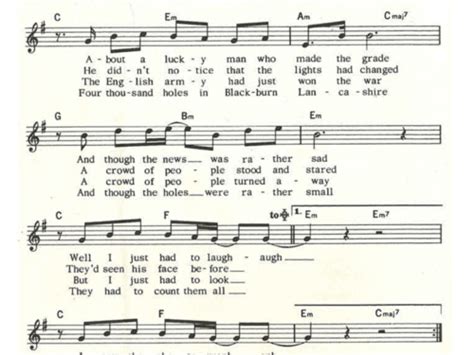 A DAY IN THE LIFE - Easy Sheet Music