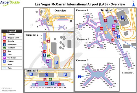 Las Vegas - Mc Carran International (LAS) Airport Terminal Map ...