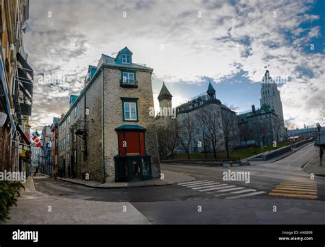 Architecture of Old Quebec - Quebec City, Canada Stock Photo - Alamy