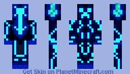 Blue Creeper Minecraft Skin