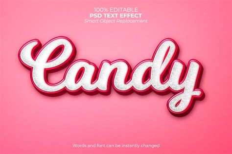 Free PSD | Candy Text Effect