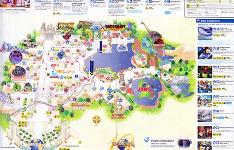 Universal Studios Japan - 2011 Park Map