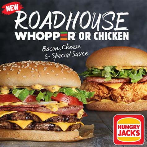 NEWS: Hungry Jack's Roadhouse Whopper & Roadhouse Chicken | frugal feeds