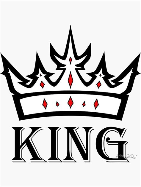 King and Crown Sticker by AdamStCyr | Swear word coloring book, Crown ...