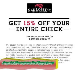 Free Printable Red Lobster Coupons | Red lobster coupons, Red lobster ...