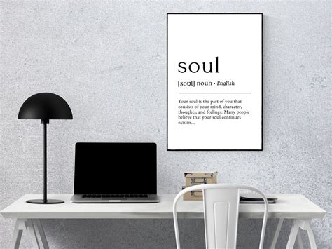 Soul Definition Poster Printable Wall Art INSTANT DOWNLOAD - Etsy