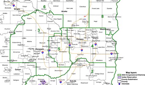 مینه سوتا نقشه هایی را منتشر می کند که مرزهای جدید مناطق کنگره را نشان ...