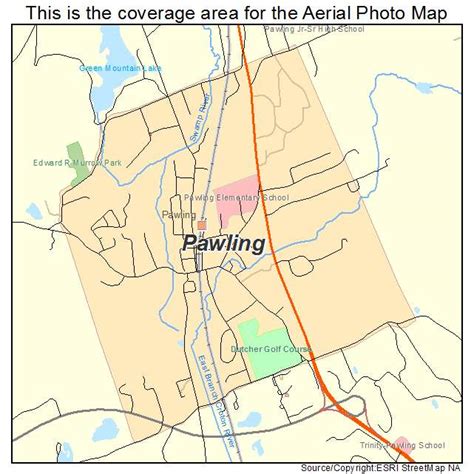 Aerial Photography Map of Pawling, NY New York