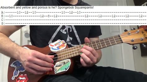 Spongebob Squarepants Theme Song Ukulele Tutorial (WITH TABS) - YouTube