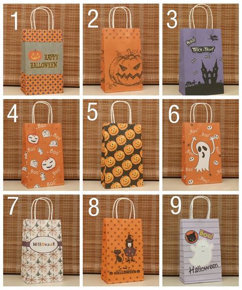 Halloween paper bag Wholesale 9 colors Kraft paper bag,Festival ...