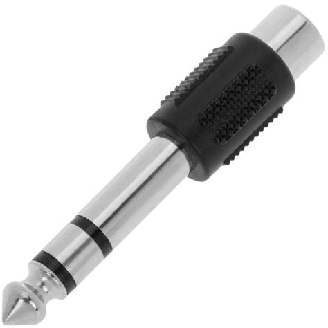 Adaptador audio estéreo TRS jack-6.3mm-macho a 1xRCA-hembra - Cablematic