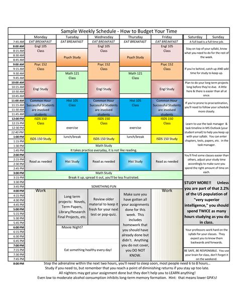 Activity Schedule Weekly - How to create an activity Schedule Weekly ...