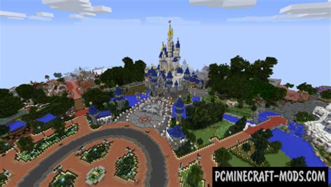 Walt Disney World Magic Kingdom Map Minecraft 1.20.4, 1.20.2 | PC Java Mods